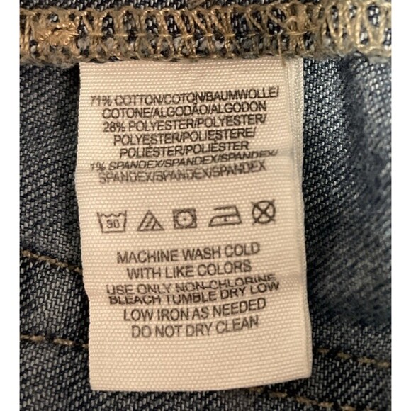 Free People 27 Jeans Flare Bell Bottom Flap Pocket Sailor Denim Missing Button - Picture 4 of 10